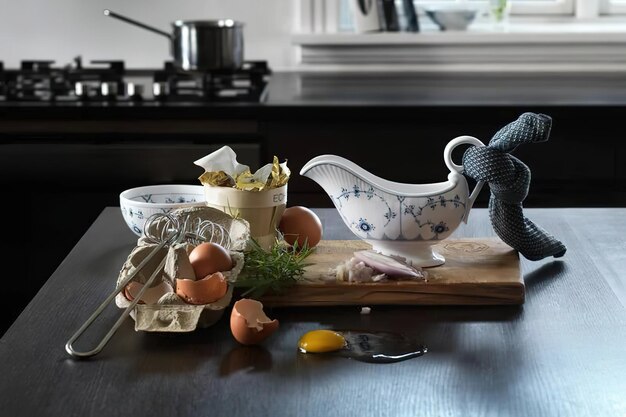 Zawartość kuchni i przybory